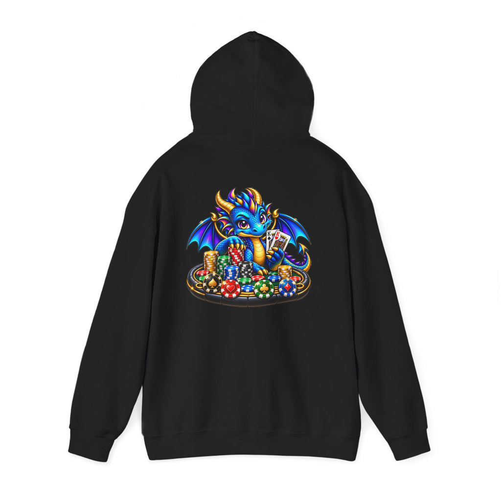 My Lucky Dragon Hoodie — Cute Blue Dragon Poker Graphic