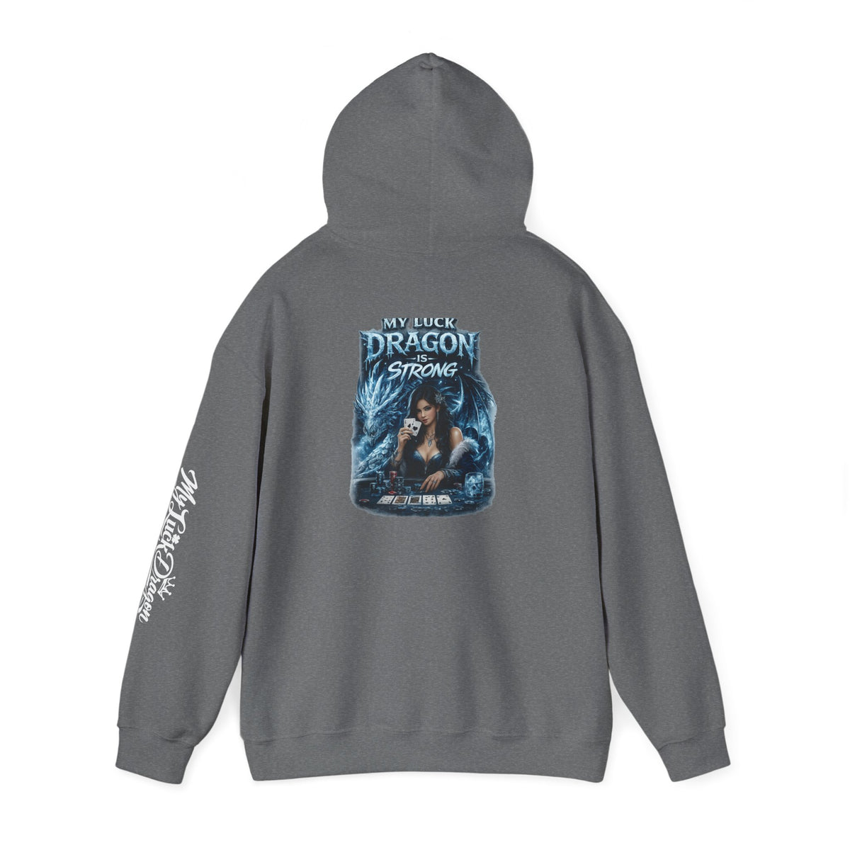 Dragon Strong Graphic Fantasy Dragon Poker Sweatshirt