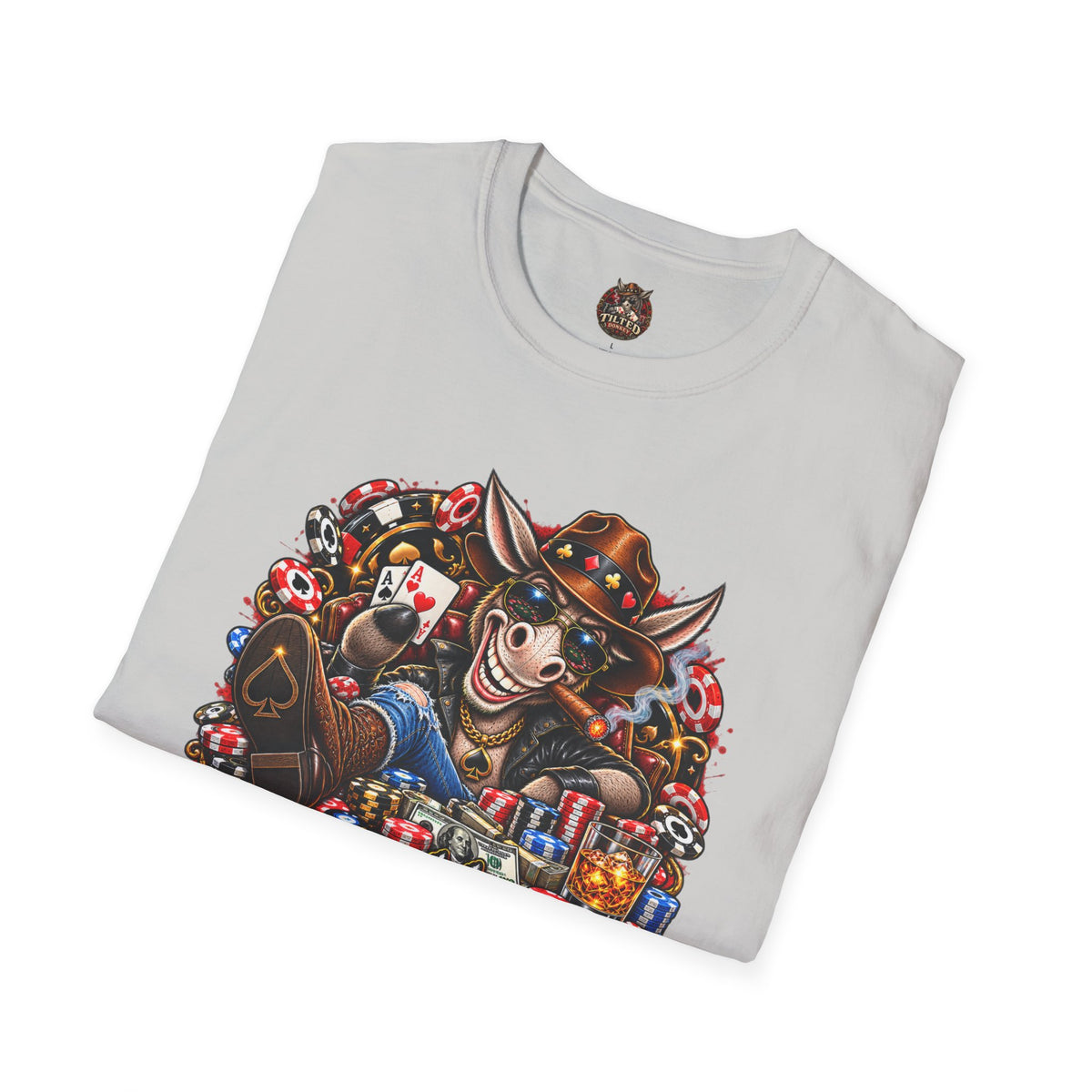 "Good Hands Make Good Stories" Poker Donkey Graphic Tee