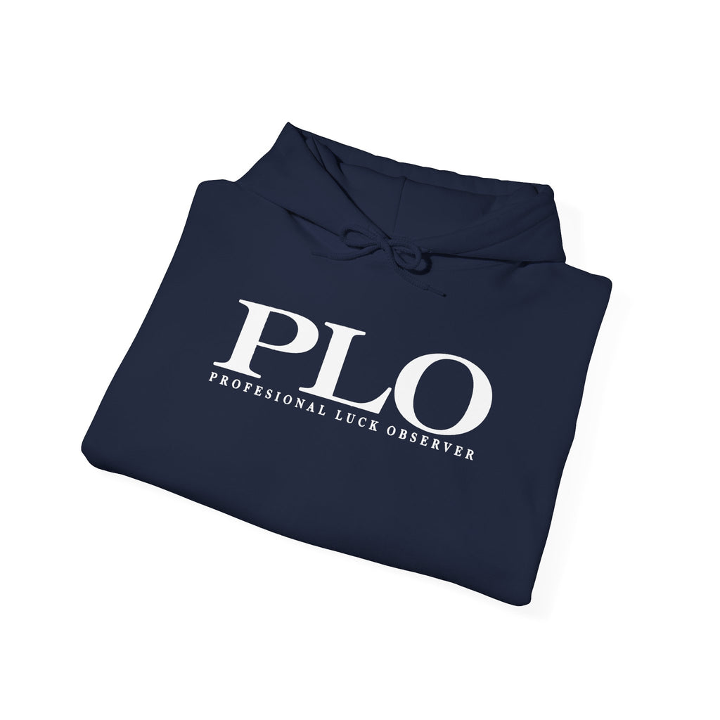 P.L.O. Pot-Limit Omaha Graphic Hooded Sweatshirt-"Professional Luck Observer"