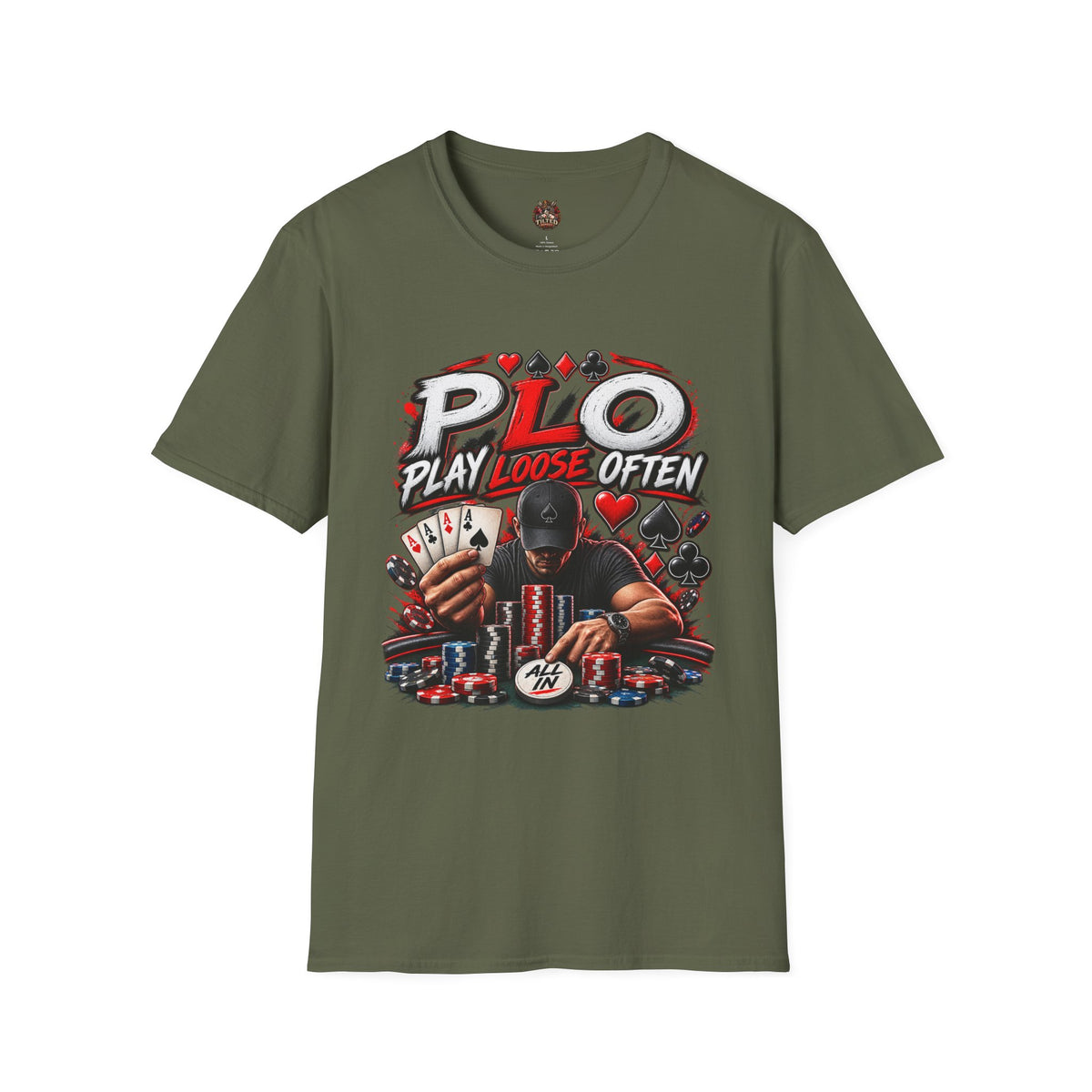 PLO Poker T-Shirt — "Play Loose Often"