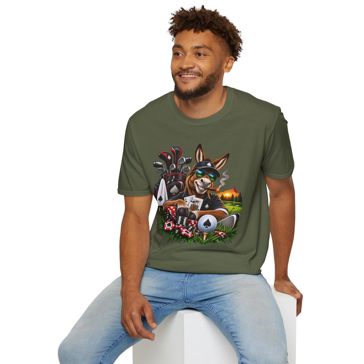 Donkey Poker Night T-Shirt — Funny Poker Tee