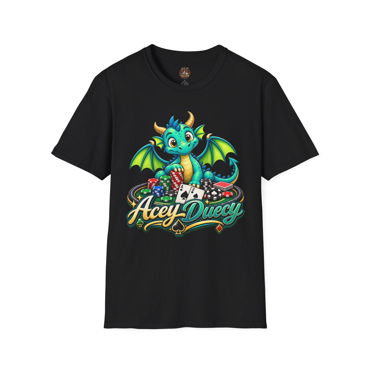 Acey Duecy Dragon T-Shirt – Cute Card Graphic Tee