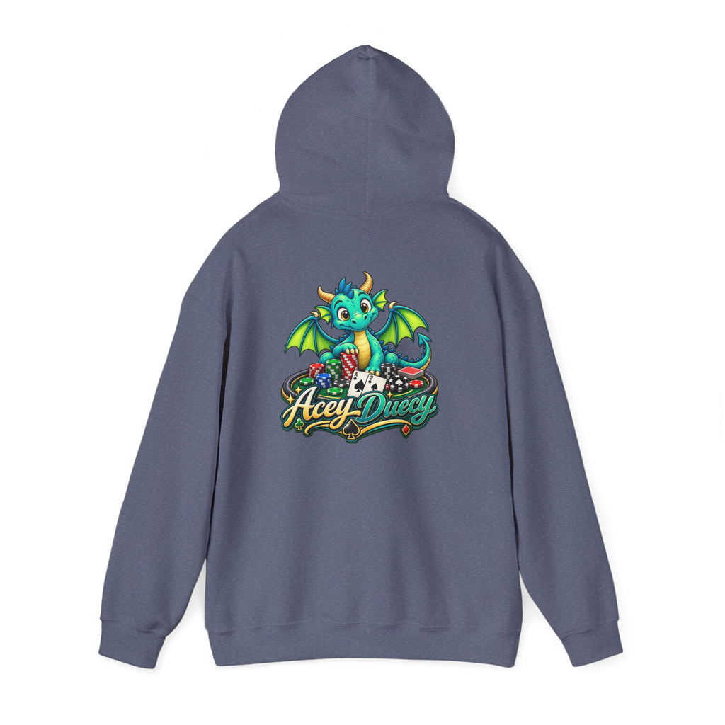“Acey Duecy” Graphic Green Dragon Poker Pullover