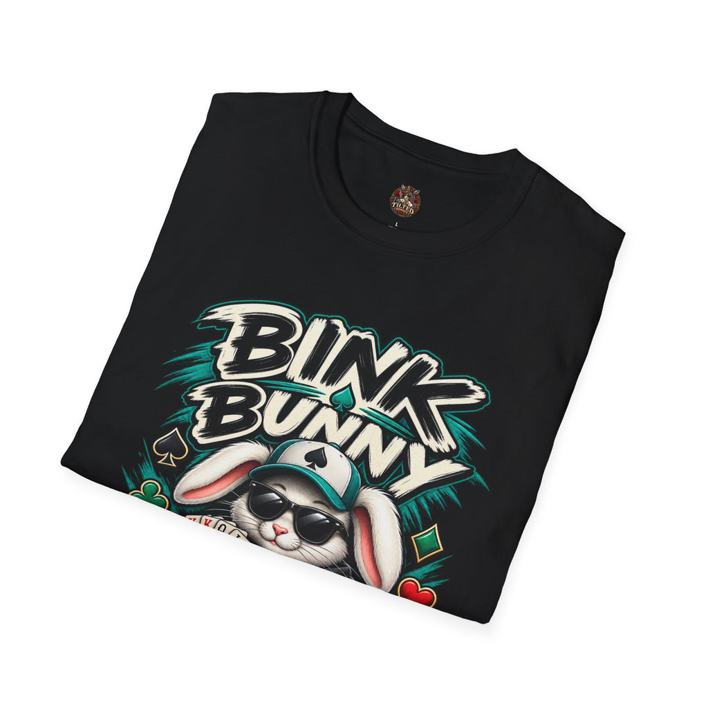 Bink Bunny Poker T-Shirt — Cool Gamer Graphic Tee