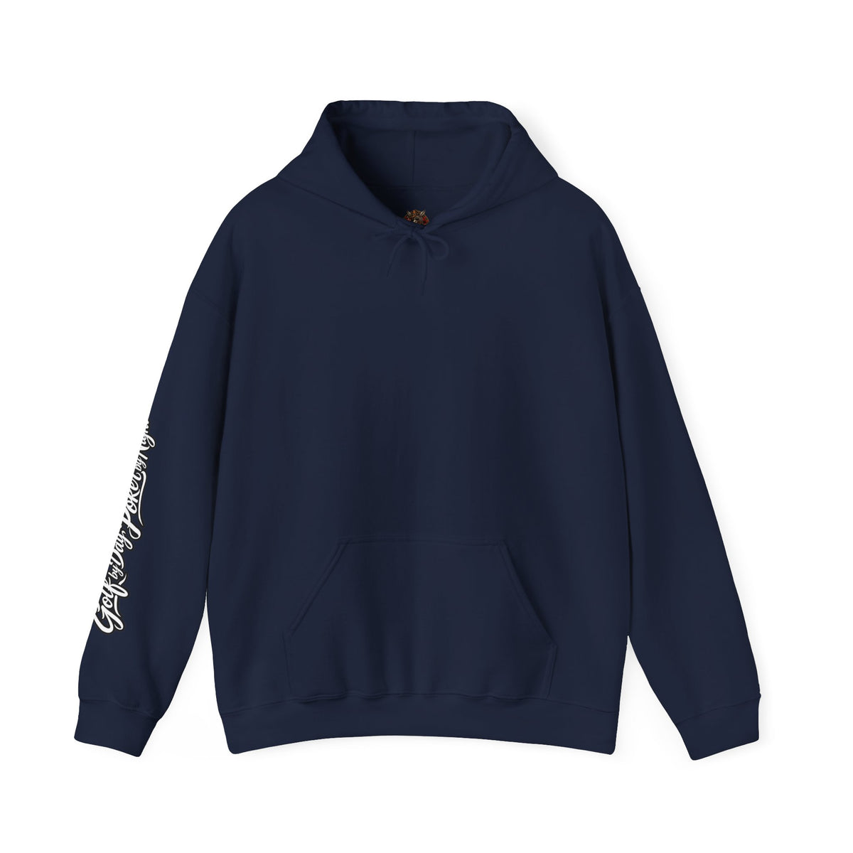 Golf Caddy/Poker Donkey Hoodie — Graphic Sleeve Script