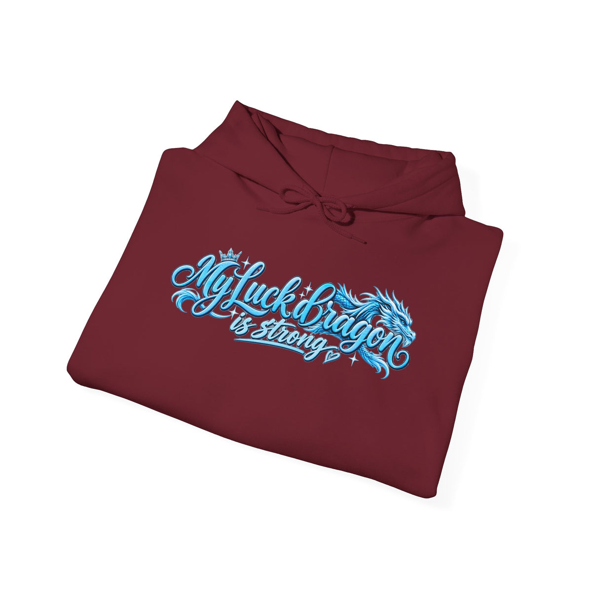 Dragon Poker Graphic Hoodie — “My luck dragon is strong”