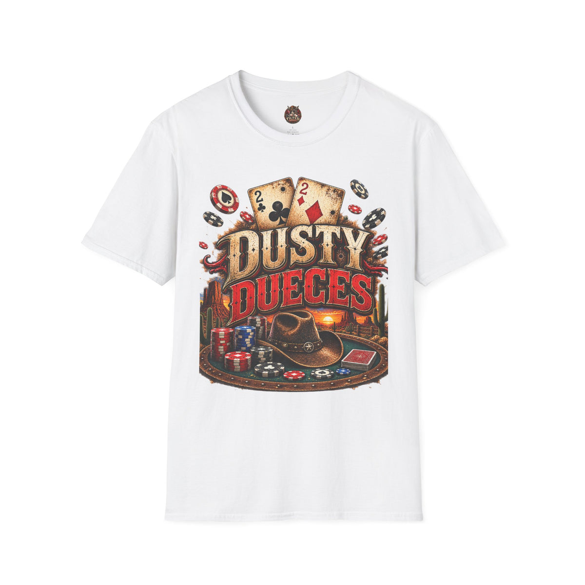 Dusty Deuces Vintage Poker T‑Shirt