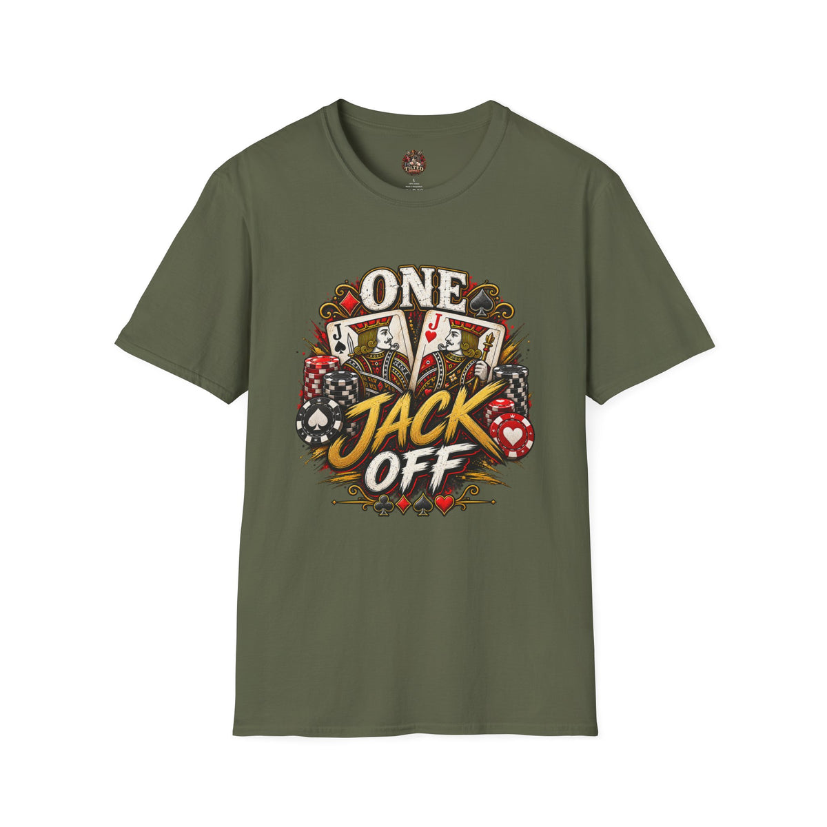 One Jack Off T-Shirt — Poker Graphic Tee