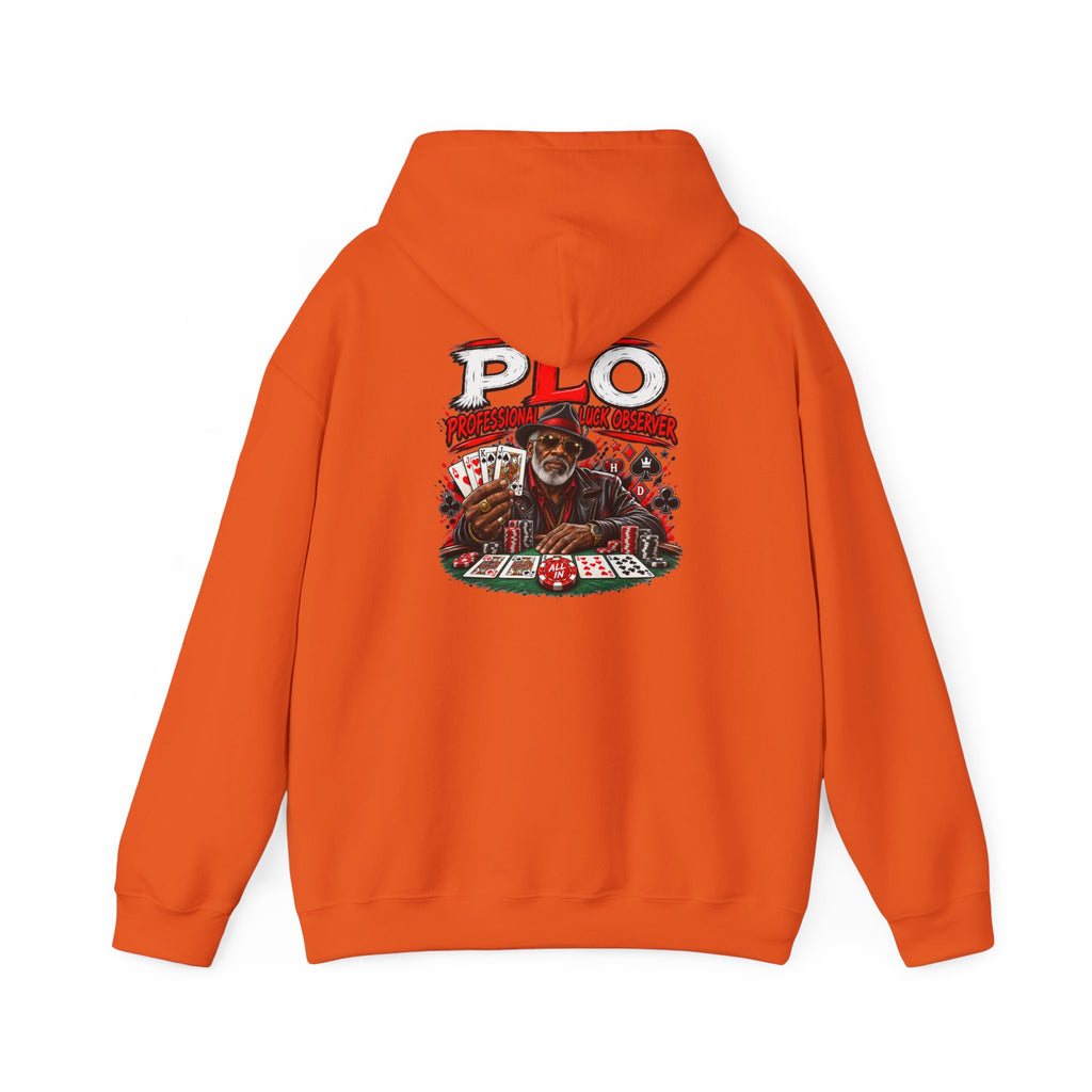 P.L.O. Poker Night Hoodie — Vintage Old-head Graphic Hooded Sweatshirt