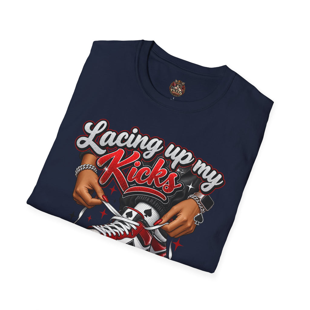 Sneakerhead T-Shirt — "Lacing Up My Kicks" Graphic Tee