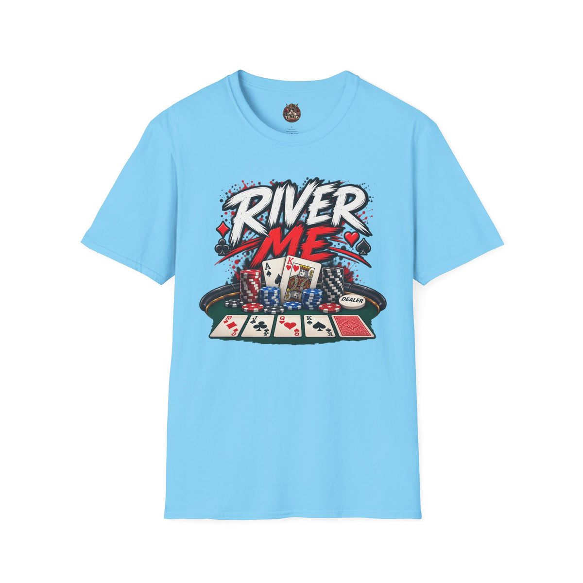 River Me Poker T-Shirt — Retro Graphic Tee