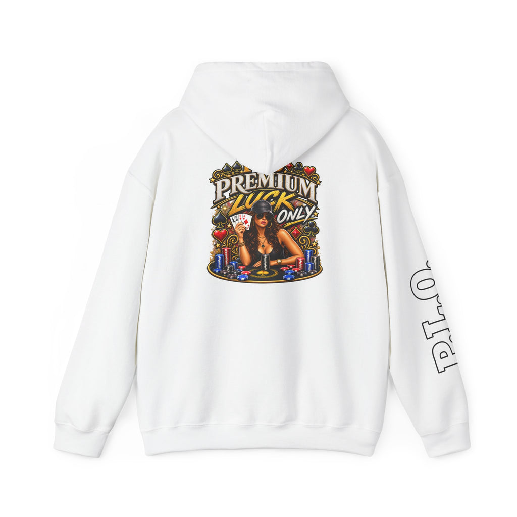 "Premium Luck Only" Women's Pinup Graphic Hoodie
