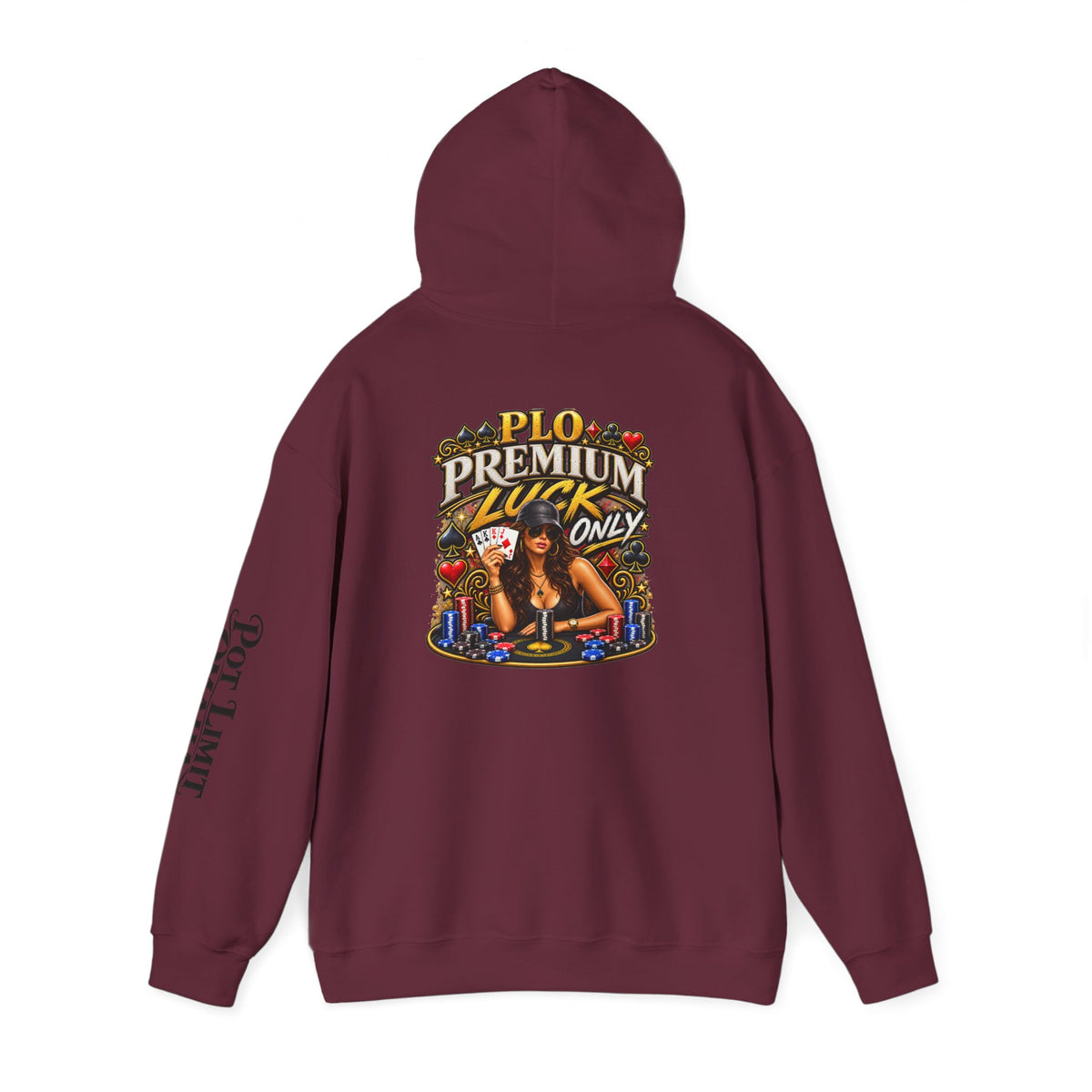"Premium Luck Only" PLO Hoodie —Graphic Sweatshirt