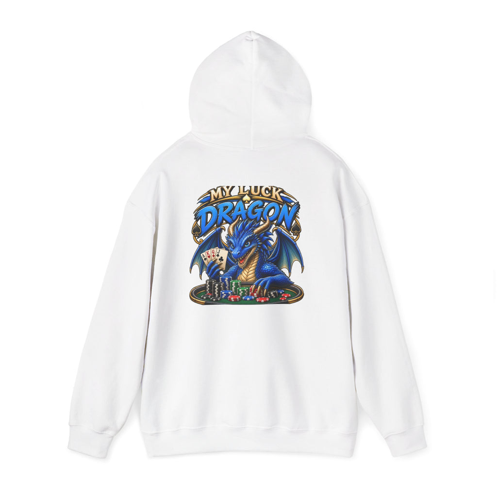 Dragon Poker Graphic Hoodie — “My luck dragon is strong”