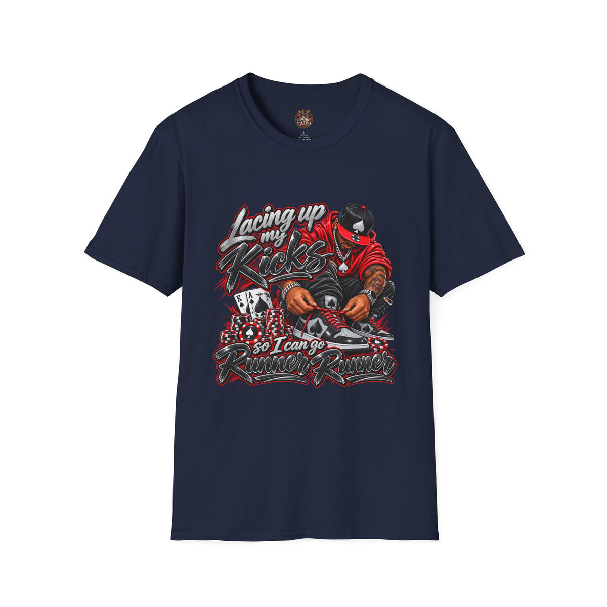 Streetwear T-Shirt — "Lacing Up My Kicks" Graphic Tee