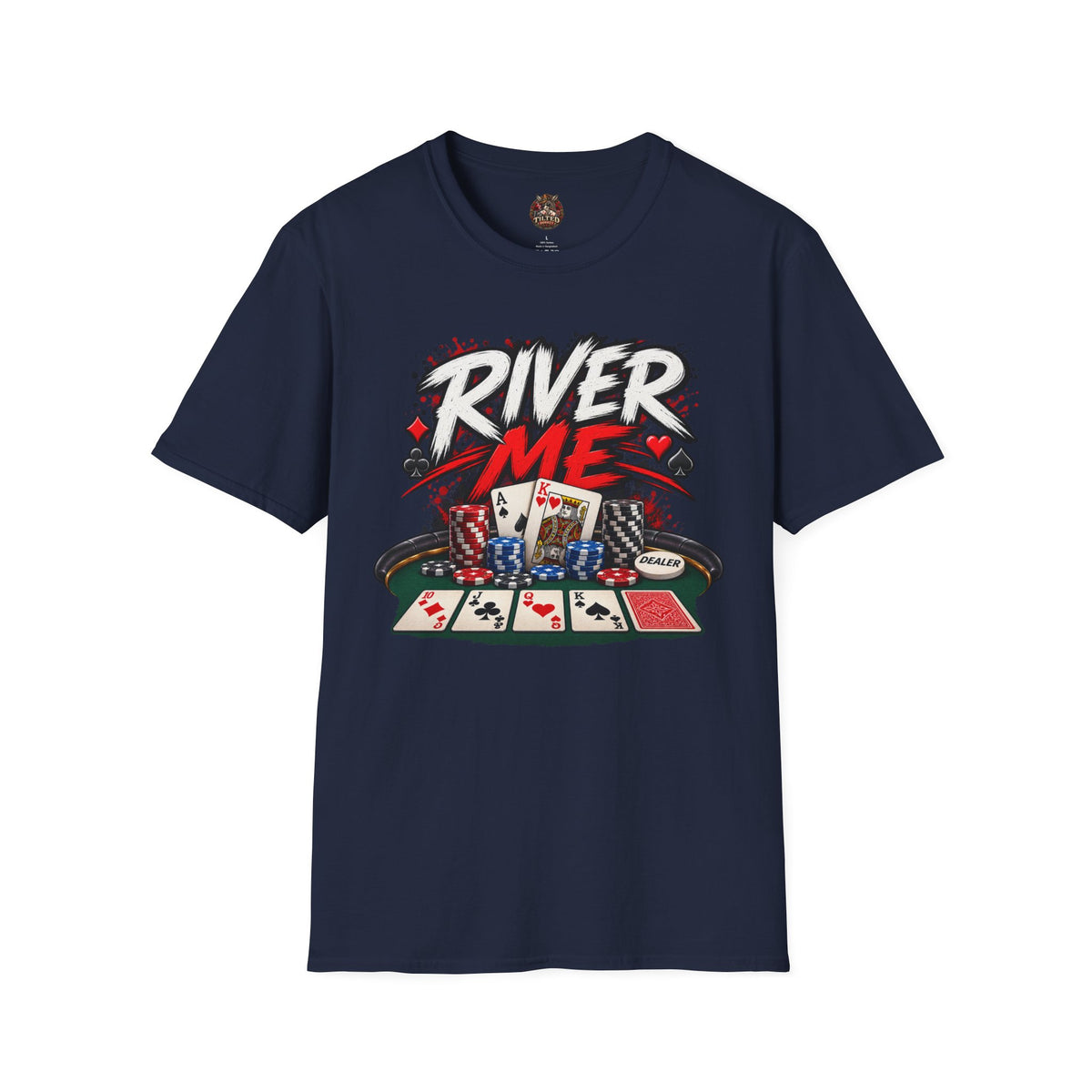 River Me Poker T-Shirt — Retro Graphic Tee