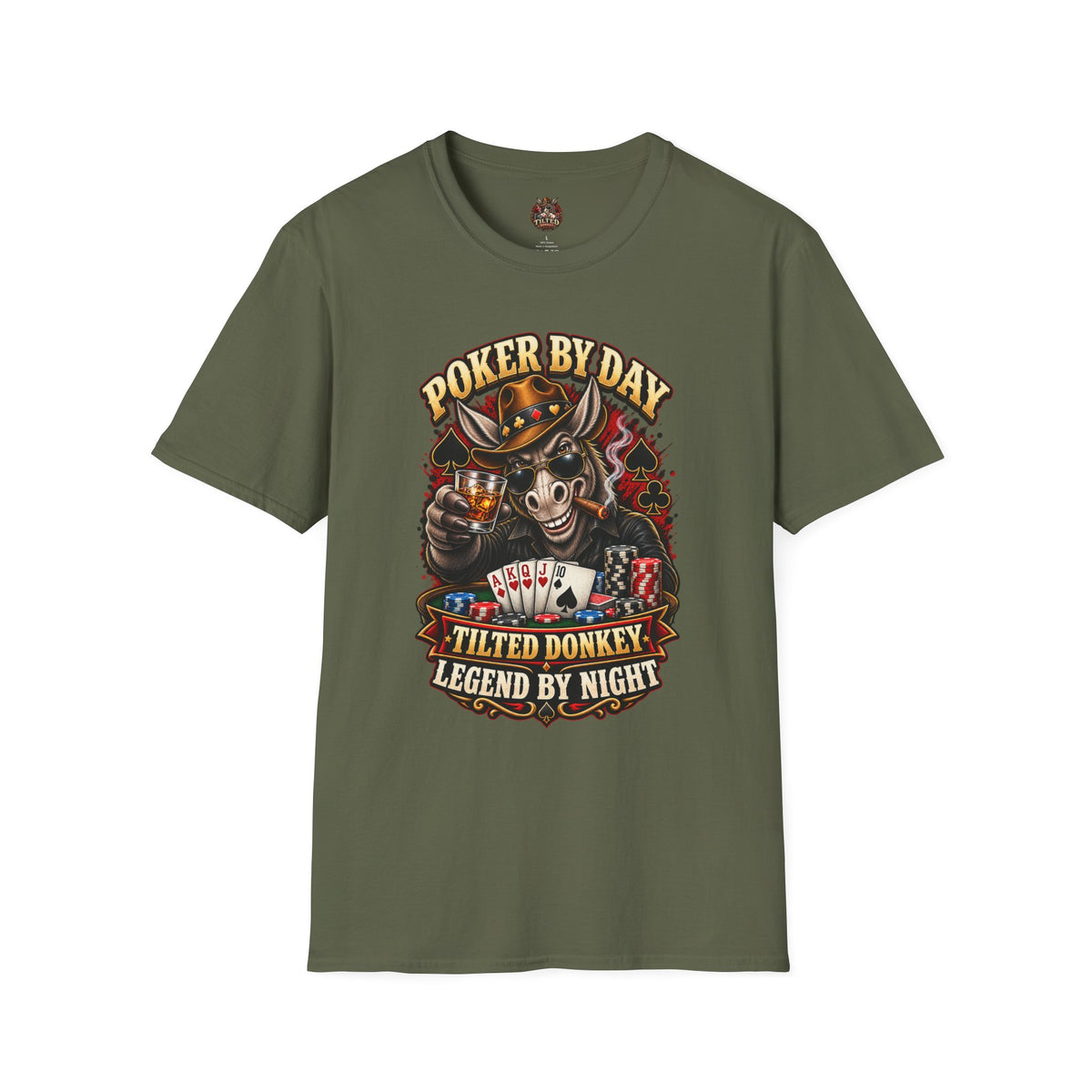 Tilted Donkey "Legend by Night" Poker T-shirt