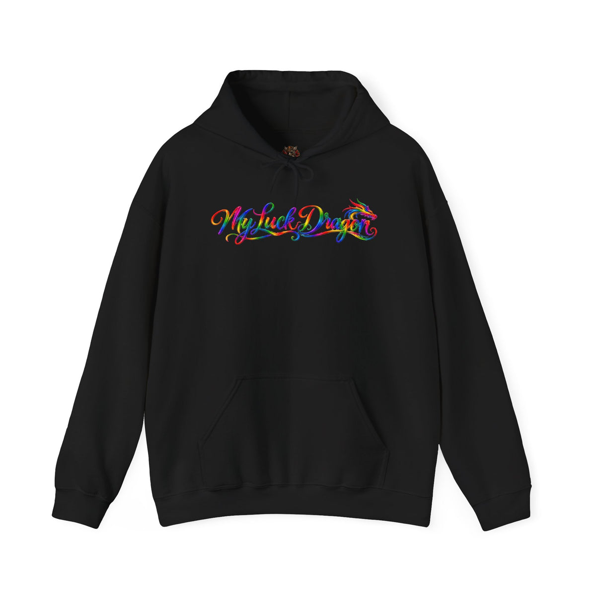 My Lucky Dragon Hoodie — Cute Blue Dragon Poker Graphic