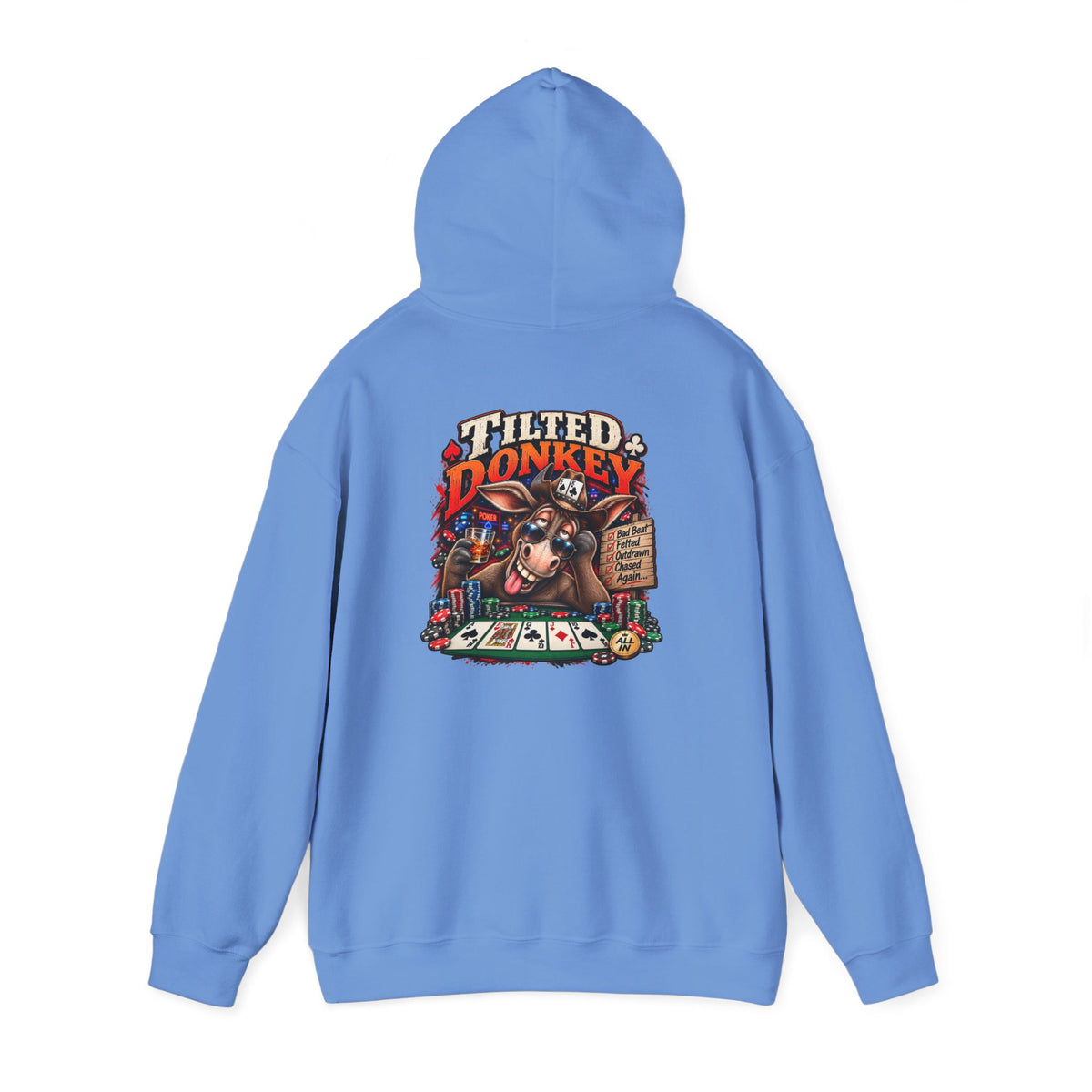 The Tilted Donkey Hoodie – Vintage Poker Donkey Graphic Pullover