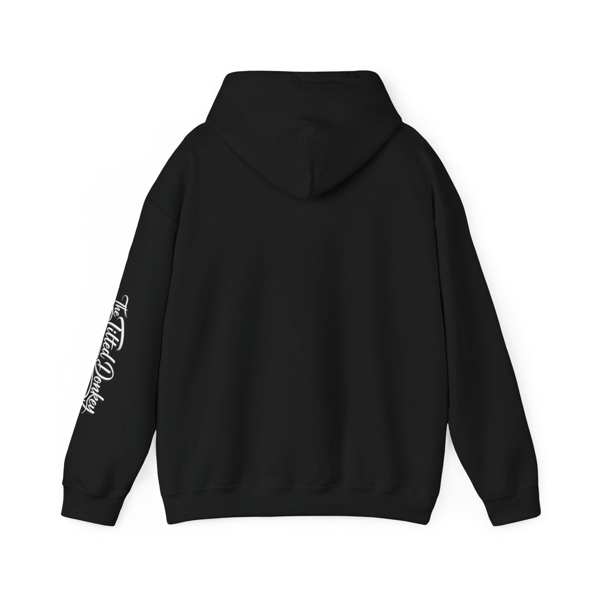 Tilted Donkey Graphic Hoodie — Fold a Lot Poker Design