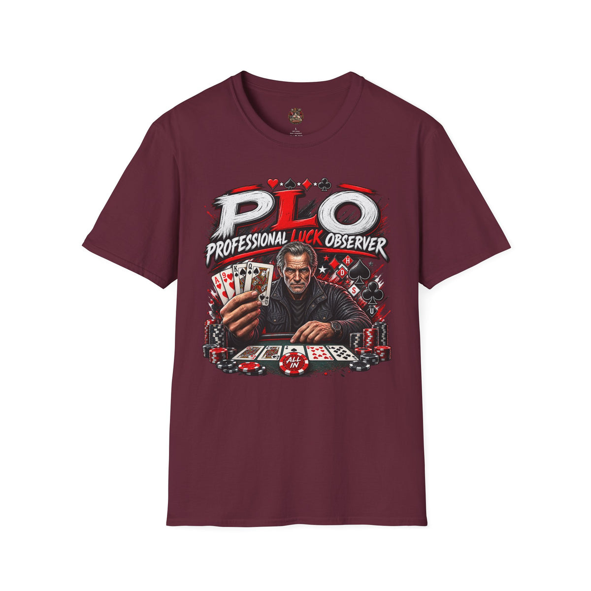 PLO "Professional Luck Observer" Poker T-Shirt