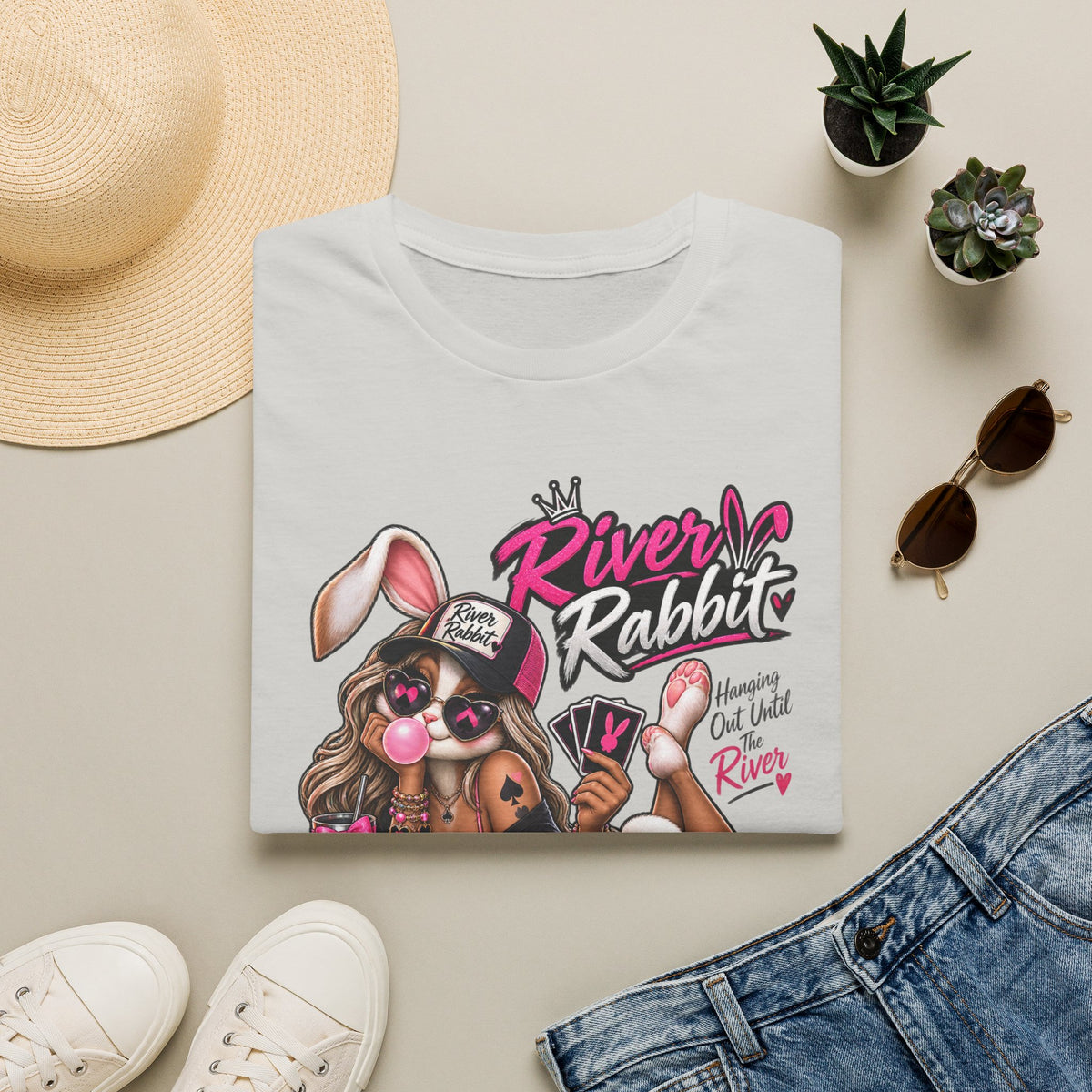 River Rabbit Poker Graphic Tee – "River Rabbit"
