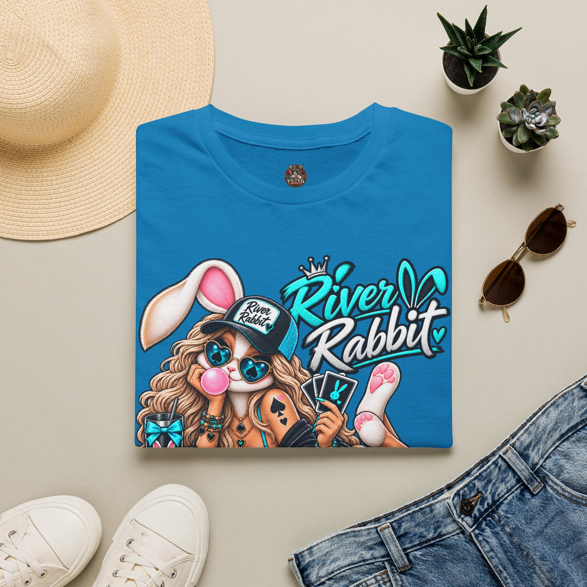 River Rabbit Poker T-Shirt