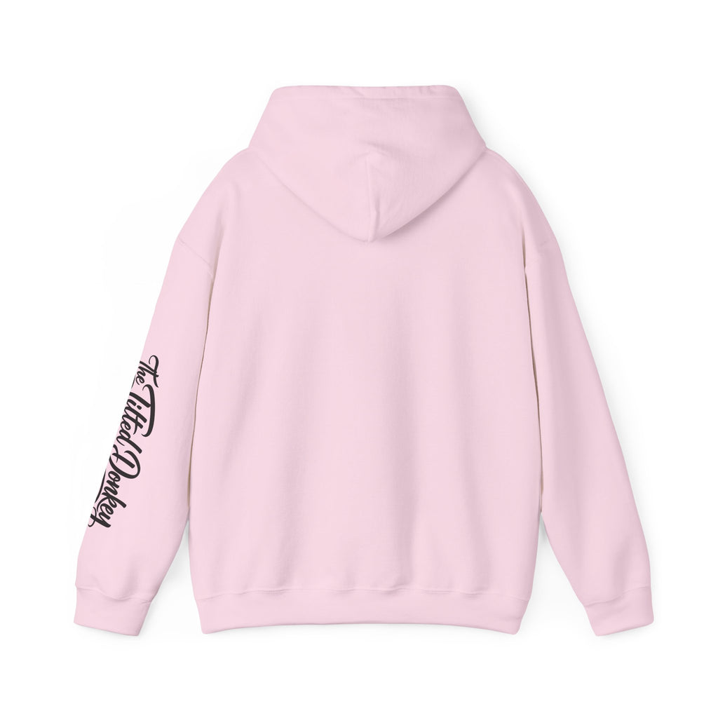Vintage Tilted Donkey Poker Graphic Hooded Sweatshirt