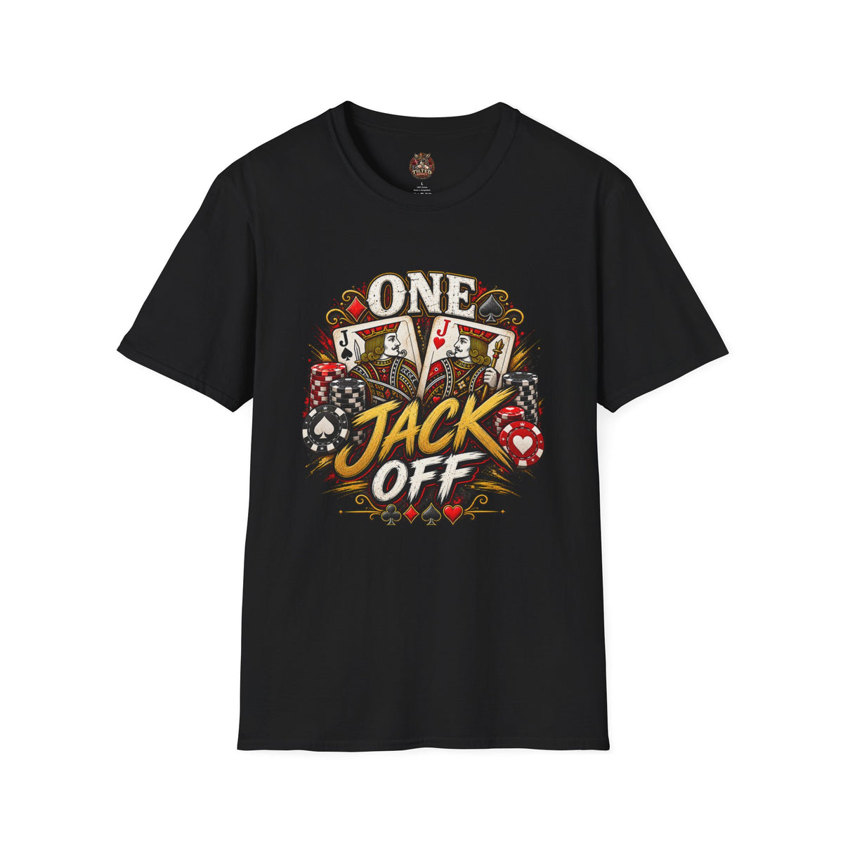 One Jack Off T-Shirt — Poker Graphic Tee