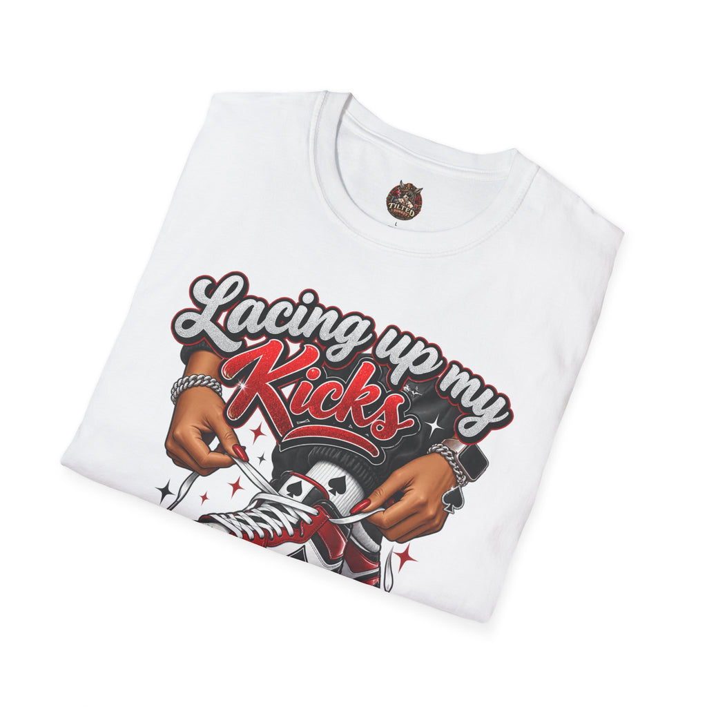 Sneakerhead T-Shirt — "Lacing Up My Kicks" Graphic Tee