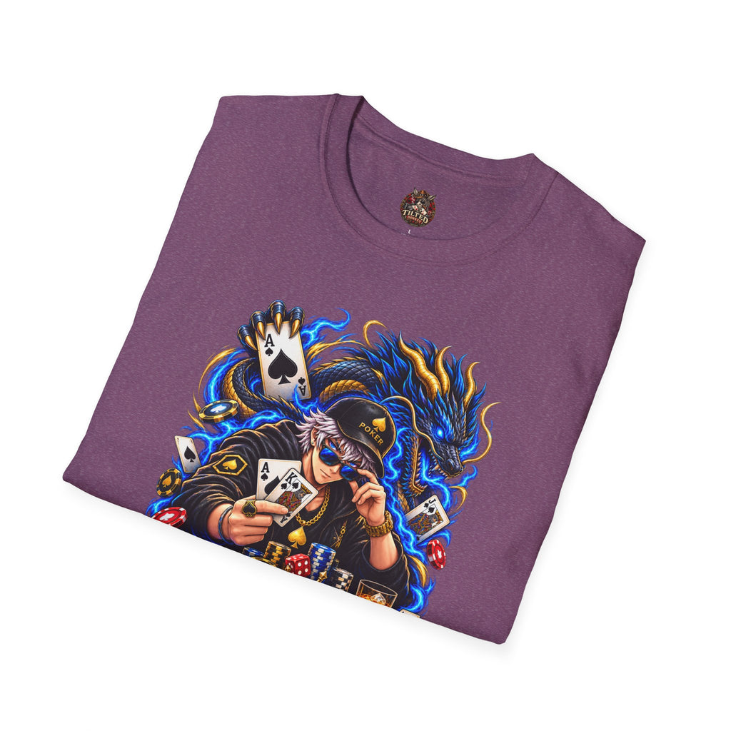 Poker 'Never Fold' T-Shirt — Graphic Card Shark Tee