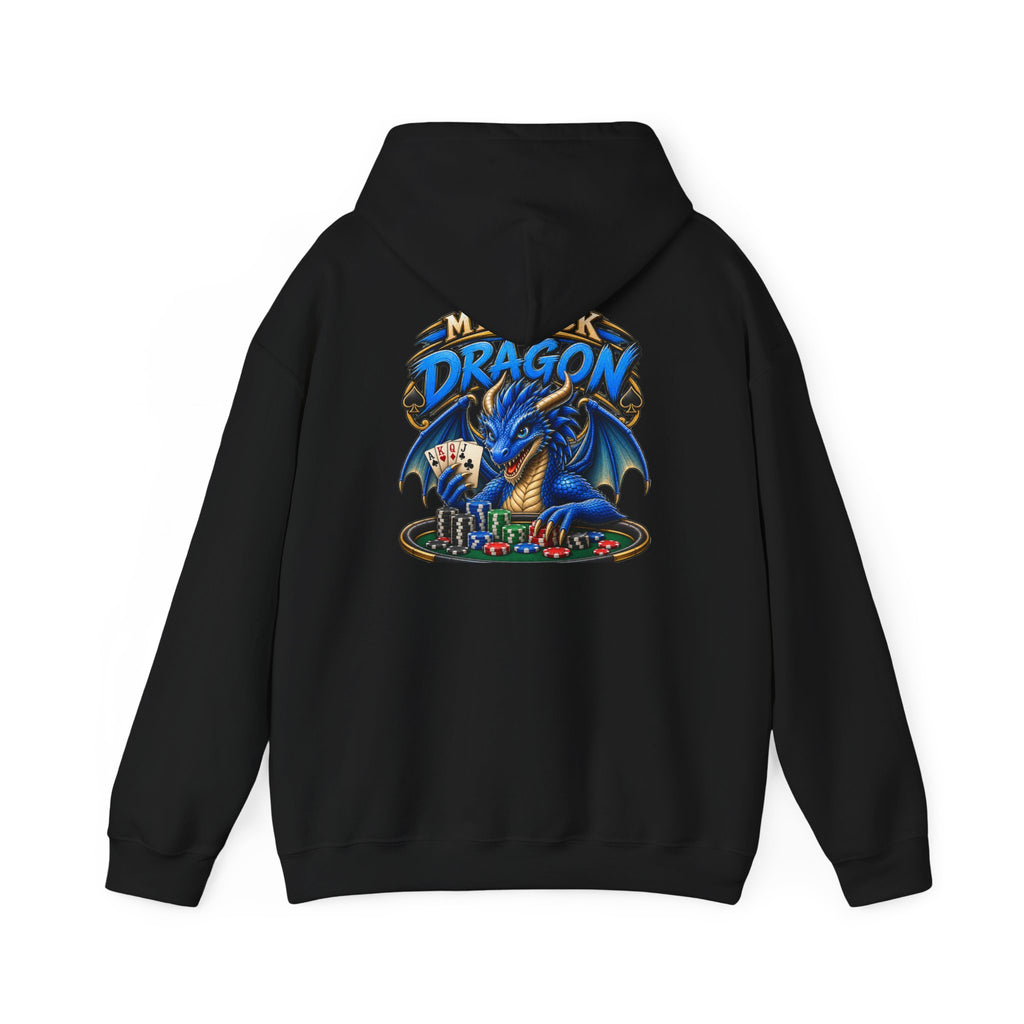 Dragon Poker Graphic Hoodie — “My luck dragon is strong”