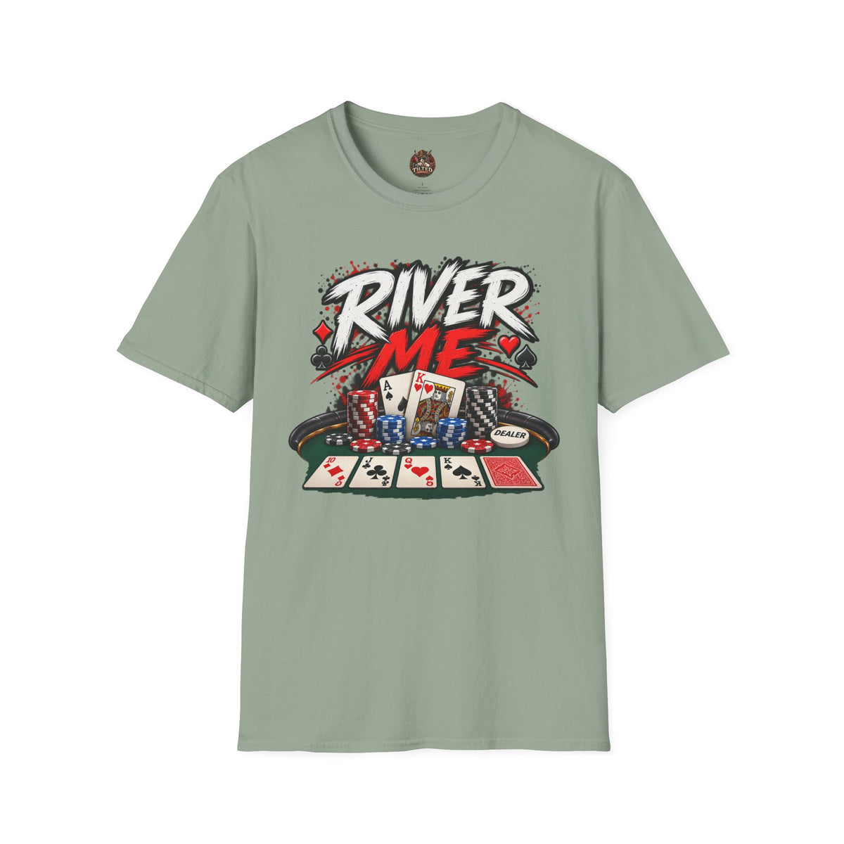River Me Poker T-Shirt — Retro Graphic Tee