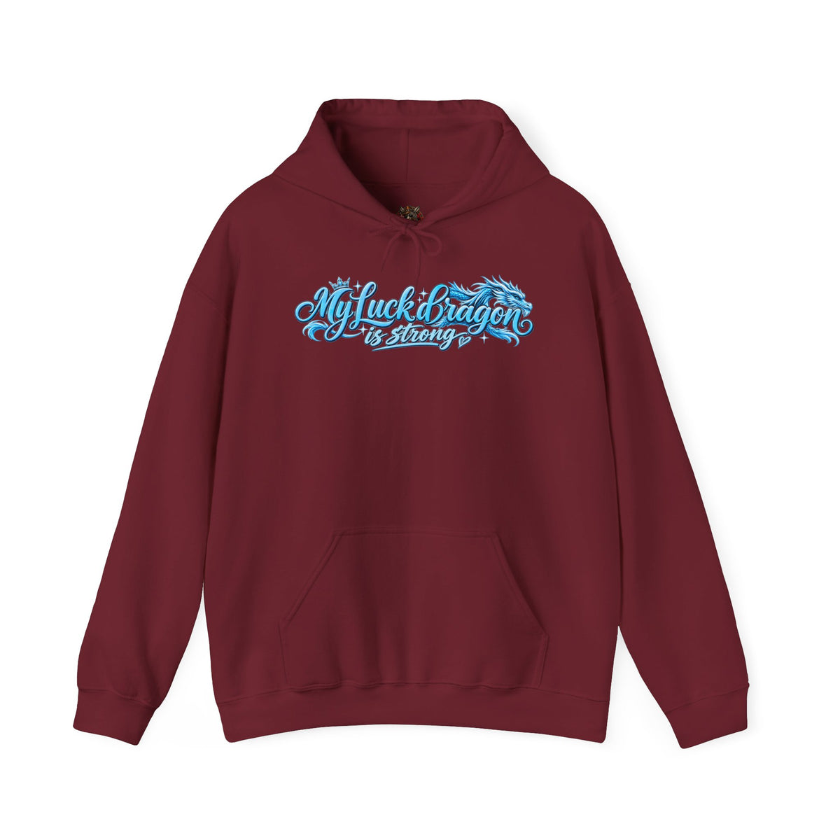Dragon Poker Graphic Hoodie — “My luck dragon is strong”