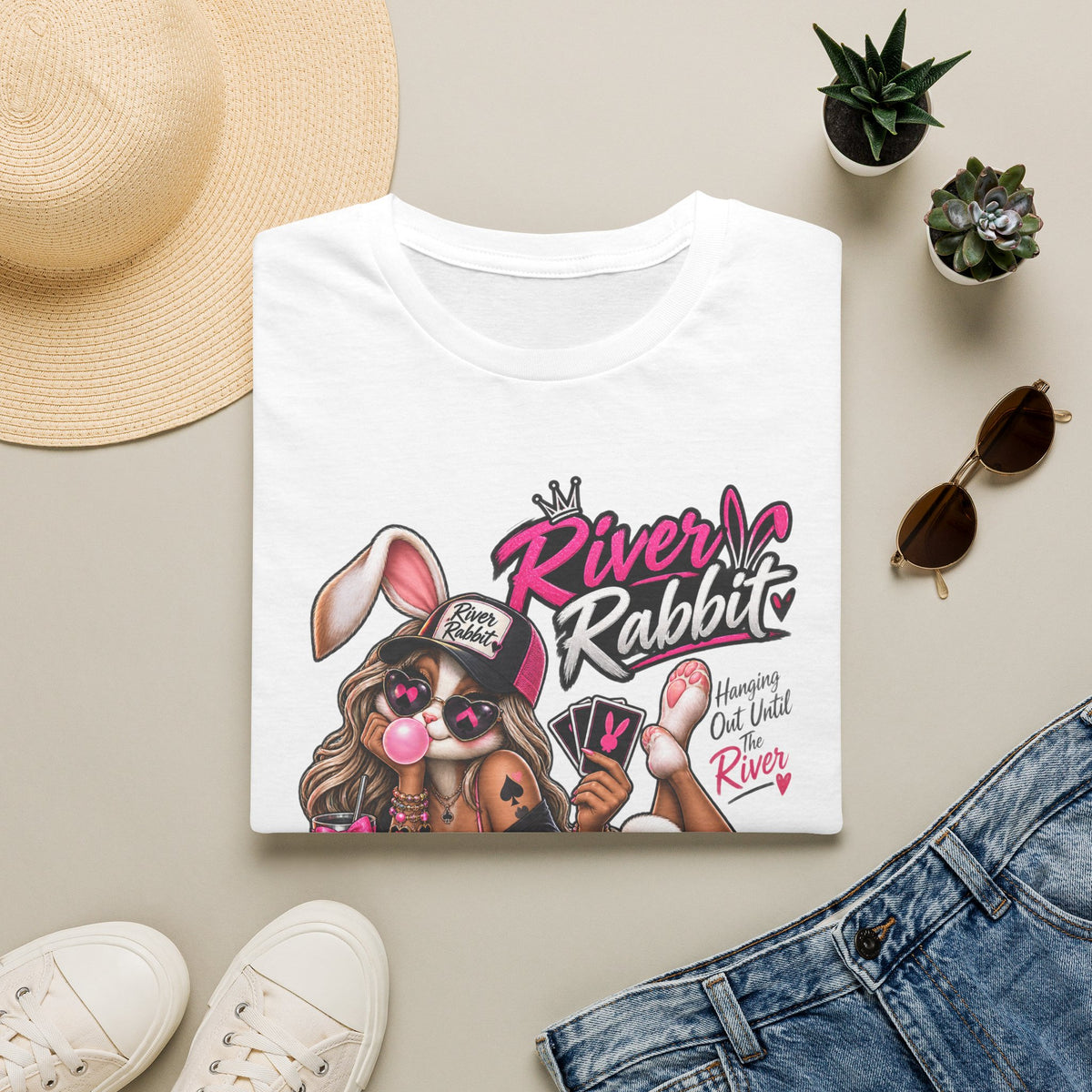 River Rabbit Poker Graphic Tee – "River Rabbit"