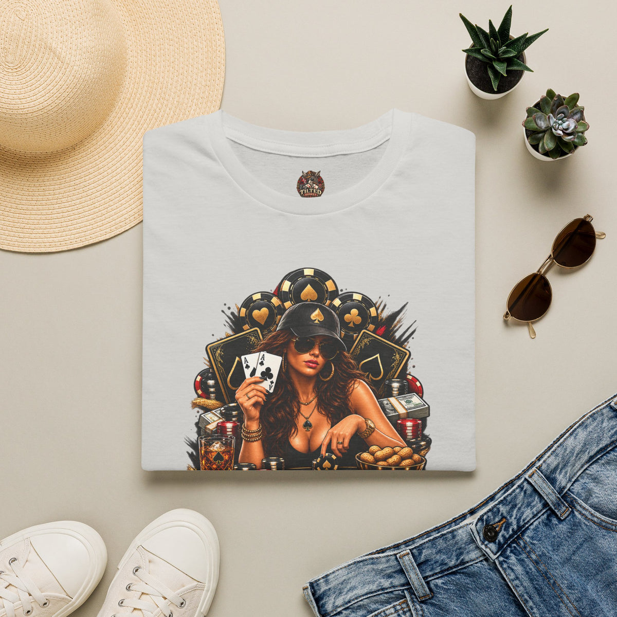 Poker Babe Tee – "I Got The Nuts"