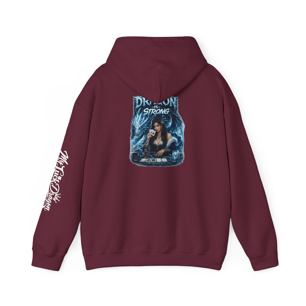 Dragon Strong Graphic Fantasy Dragon Poker Sweatshirt