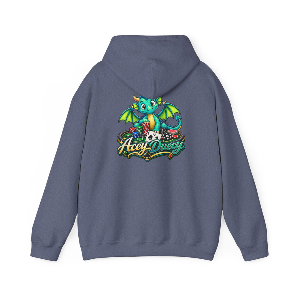 “Acey Duecy” Graphic Green Dragon Poker Pullover
