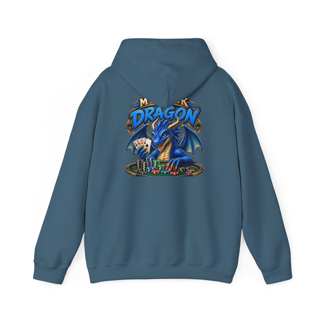 Dragon Poker Graphic Hoodie — “My luck dragon is strong”