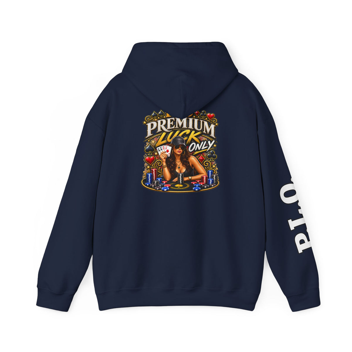 "Premium Luck Only" Women's Pinup Graphic Hoodie