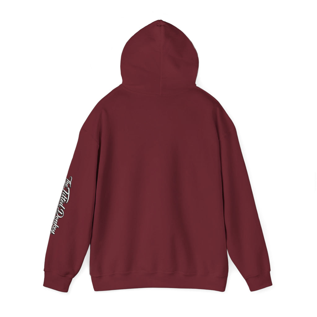 Tilted Donkey Graphic Hoodie — Fold a Lot Poker Design