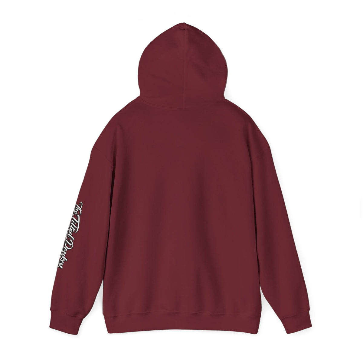 Tilted Donkey Graphic Hoodie — Fold a Lot Poker Design