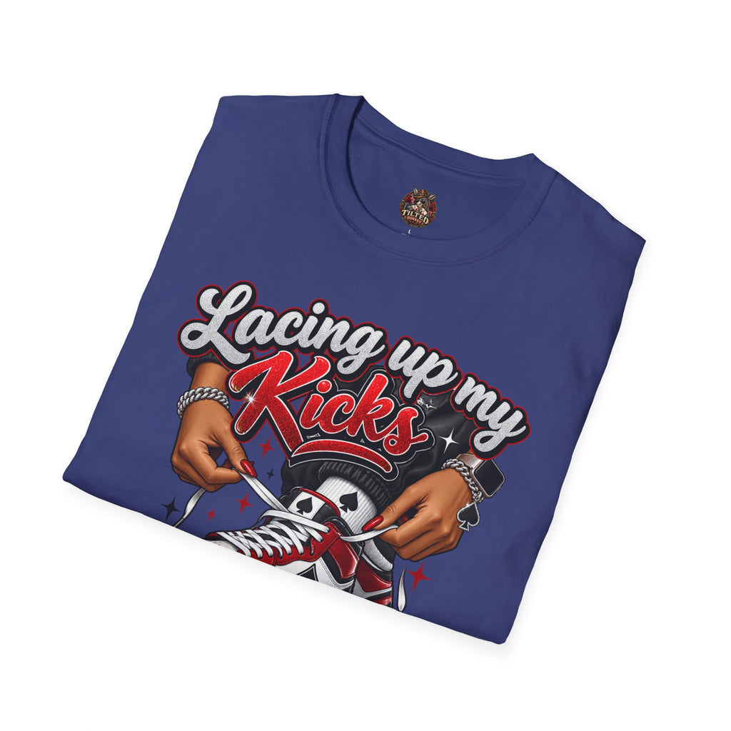 Sneakerhead T-Shirt — "Lacing Up My Kicks" Graphic Tee