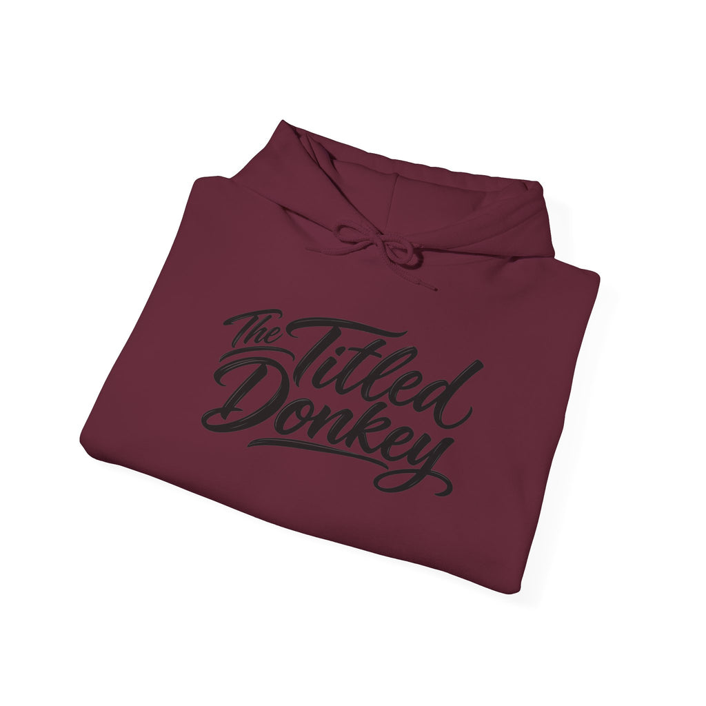The Titled Donkey Hoodie — Retro Poker Graphic Pullover
