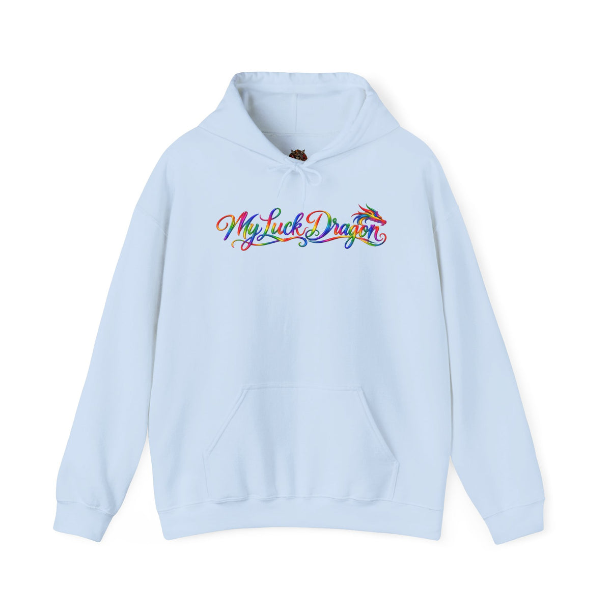 My Lucky Dragon Hoodie — Cute Blue Dragon Poker Graphic