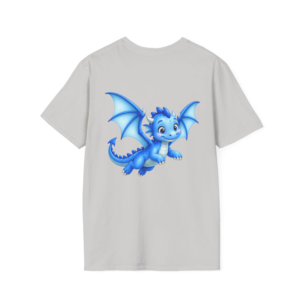 Blue Baby Dragon T-Shirt — Cute Cartoon Dragon Tee for Kids & Dragon Lovers
