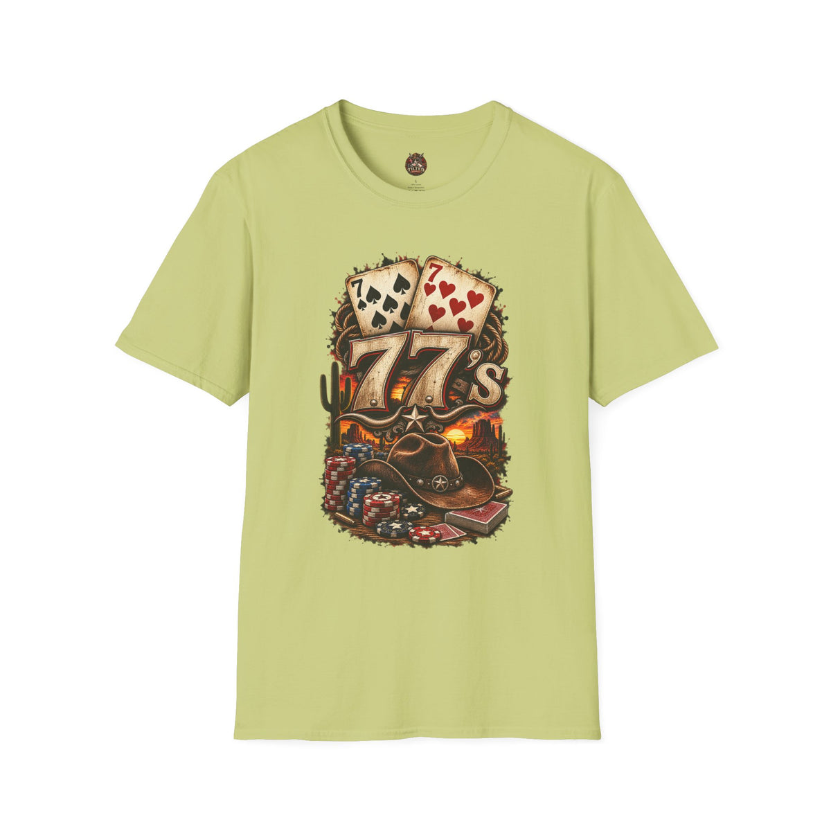 Lucky 7s — Vintage Poker Cards Tee