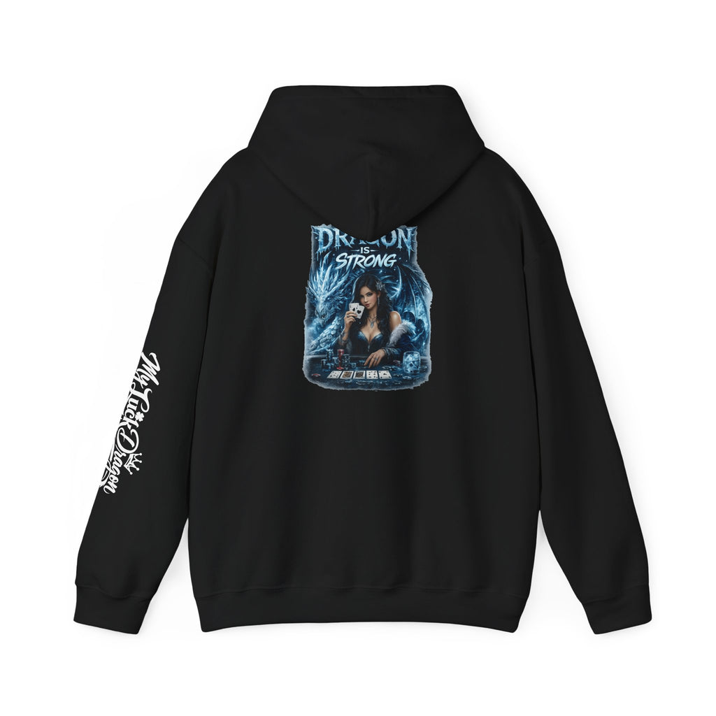 Dragon Strong Graphic Fantasy Dragon Poker Sweatshirt