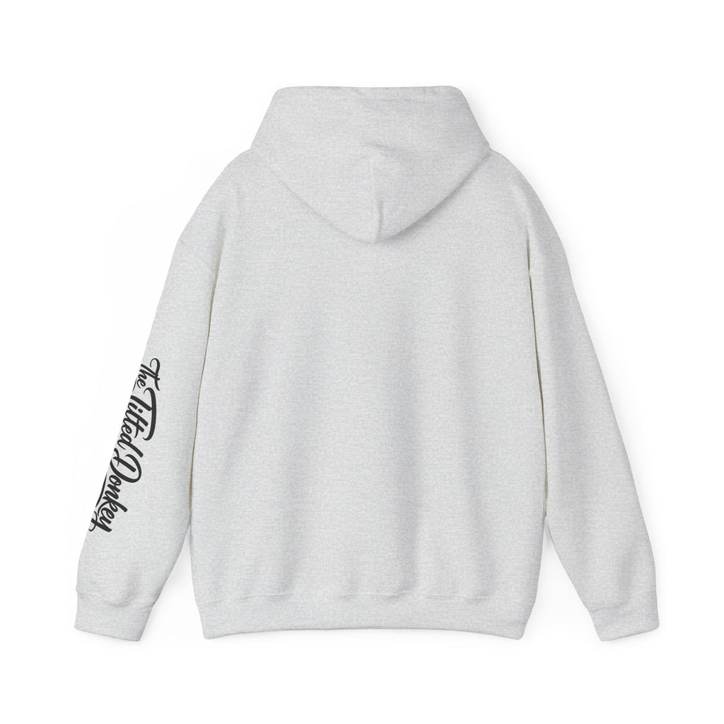 Vintage Tilted Donkey Poker Graphic Hooded Sweatshirt